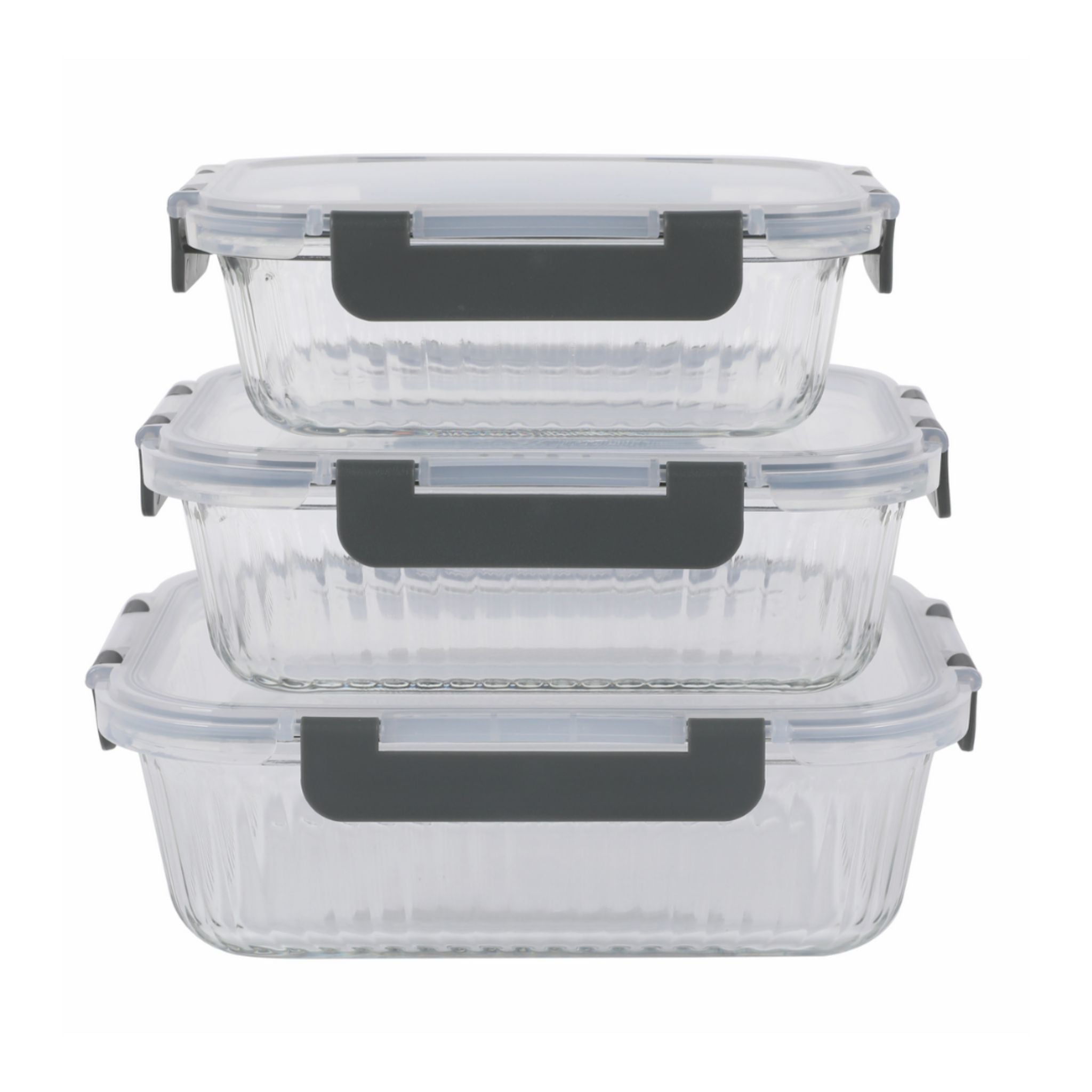 Oppbevaring i glass – 3-pakning