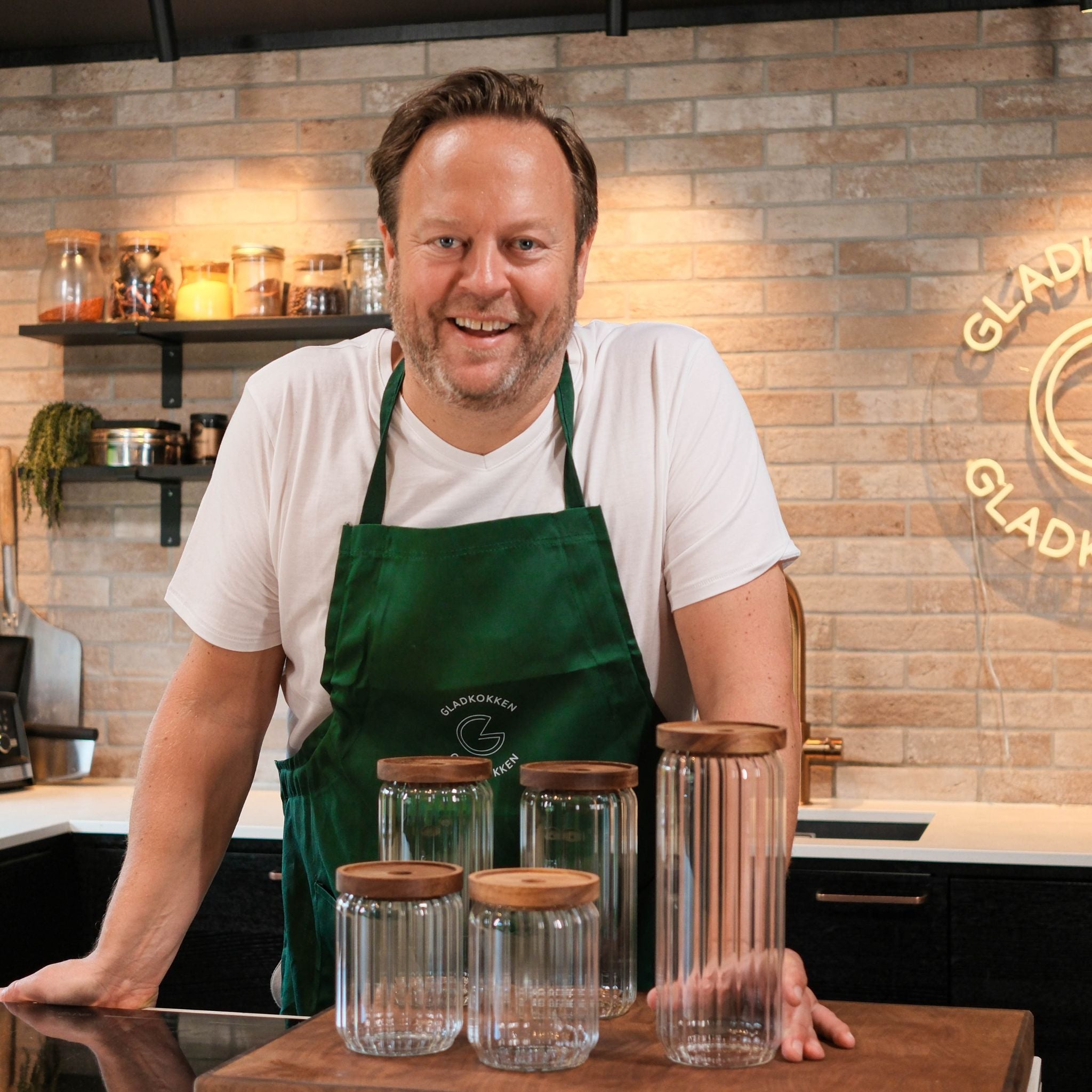 Krydderglass med trelokk – 6-pakning