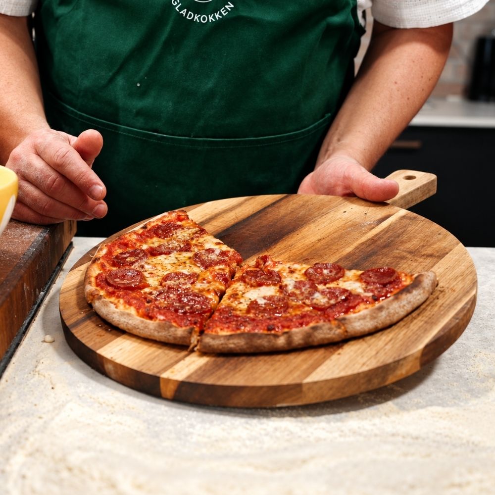 New York style pizza: Store, tynne skiver du kan brette