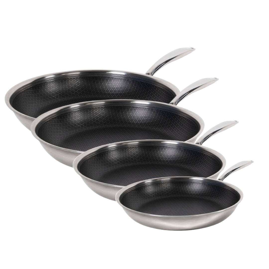 Hybrid slipp-lett stekepannesett (20, 24, 28 & 32 cm)
