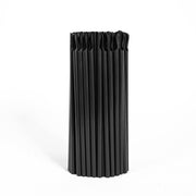 Slush Ice sugerør med skje 8x210 mm – Svart (100 stk.)