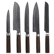 Damaskus Knivsett - 5 deler