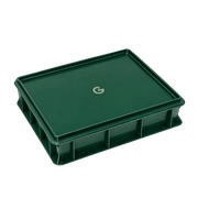 Hevekasse for pizzadeig med lokk - 40x30x9 cm