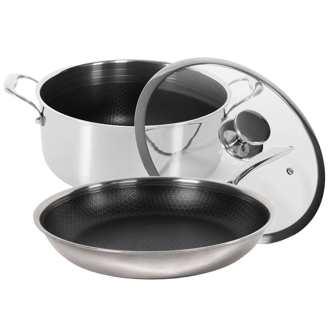 Hybrid Slipp-Lett Gryte & Stekepanne (24 & 28 cm)