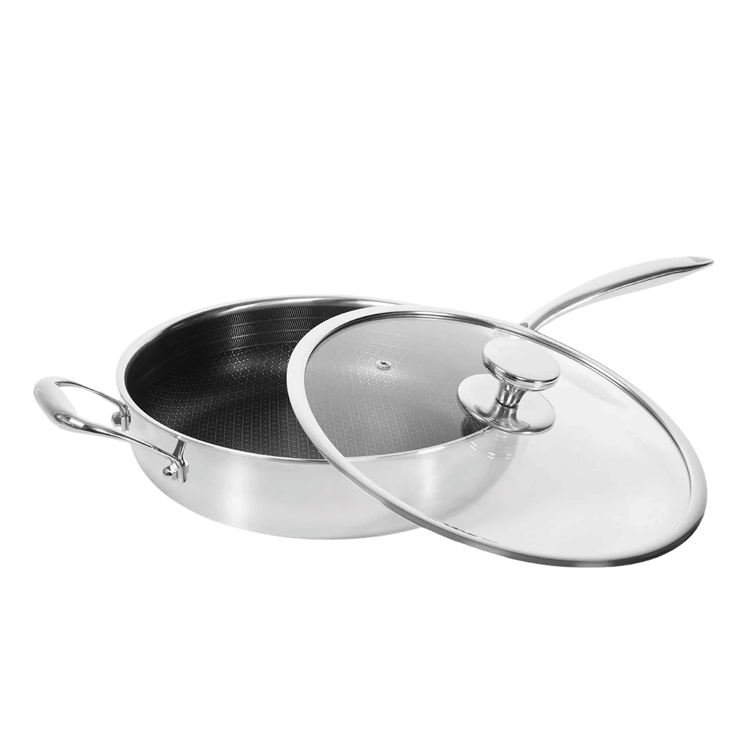 Hybrid Slipp-Lett Sautépanne Med Lokk Ø28