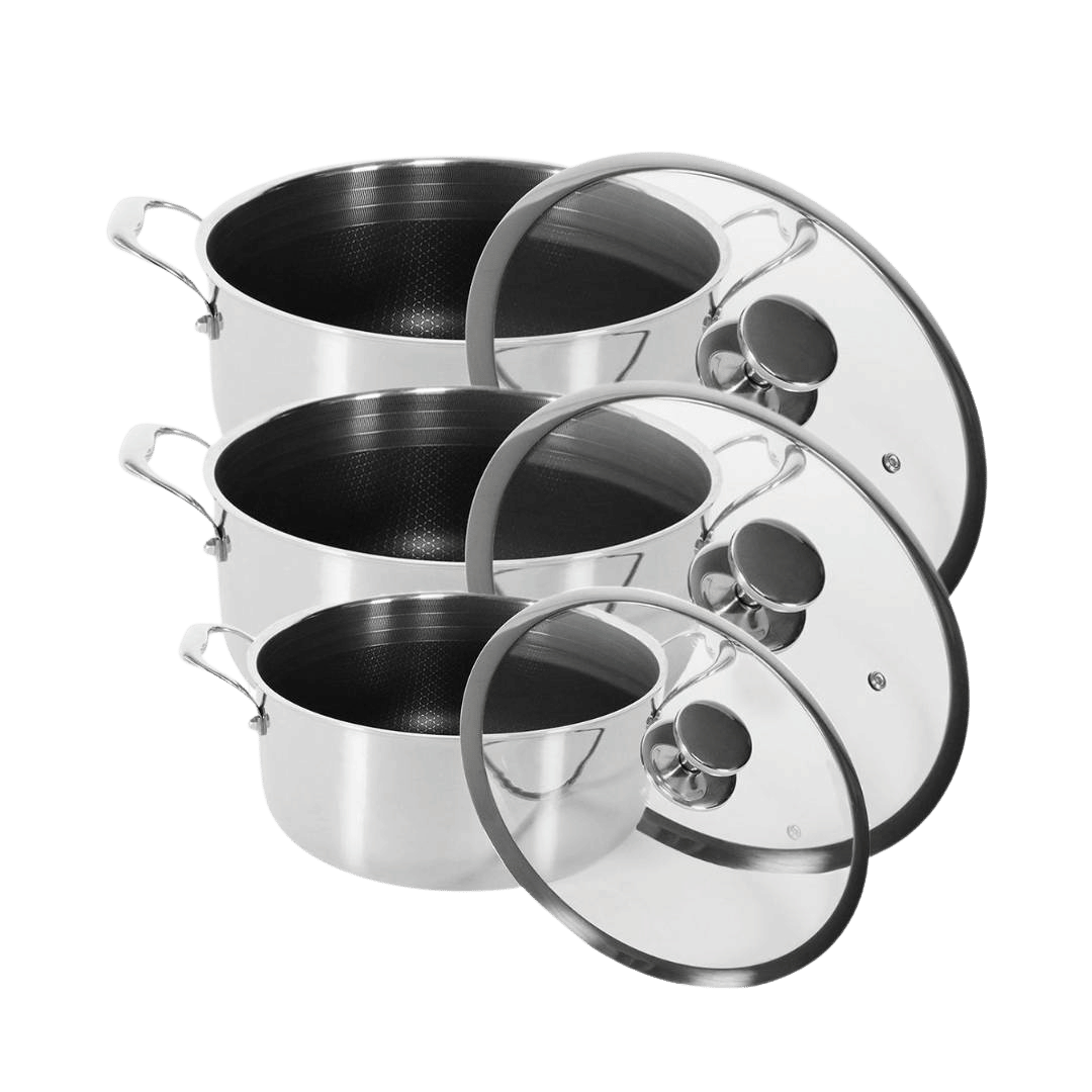 Hybrid slipp-lett grytesett (20, 24 & 28 cm)