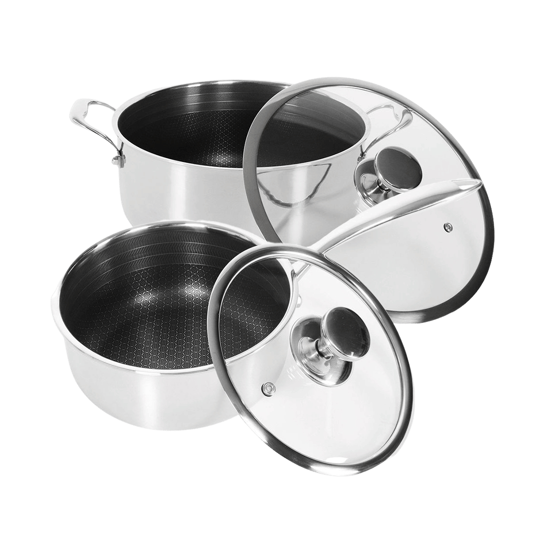 Hybrid slipp-lett grytesett (Kasserolle 16 cm & Gryte 20 cm)