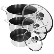 Hybrid slipp-lett grytesett (Kasserolle 16 cm, Gryte 20 cm & Gryte 24 cm)