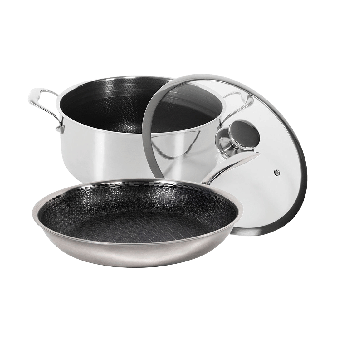 Hybrid slipp-lett sett (Stekepanne 24 cm & Gryte 20 cm)