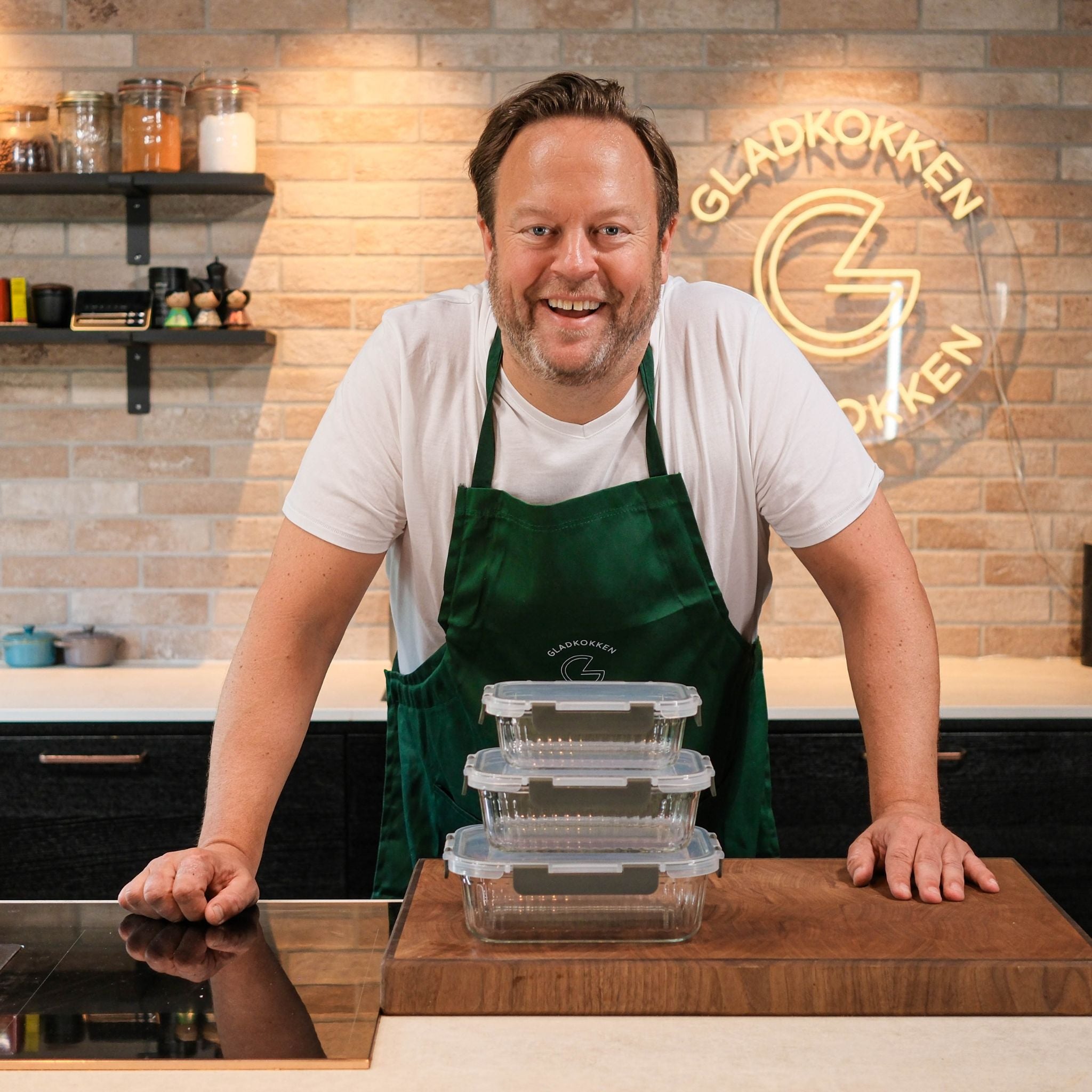 Oppbevaring i glass – 3-pakning