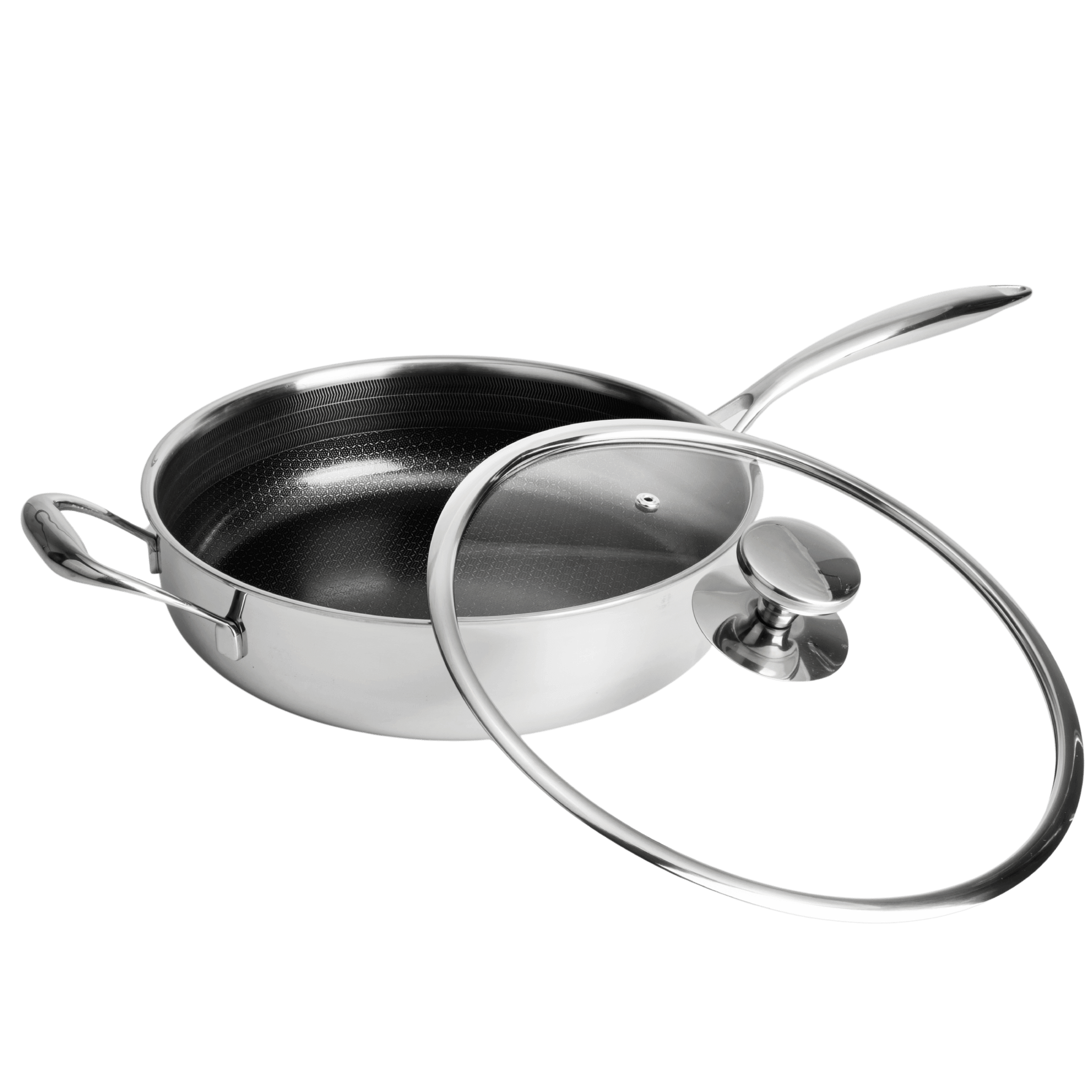 Hybrid Slipp-Lett Sautépanne Med Lokk Ø28