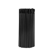 Slush Ice sugerør med skje 8x210 mm – Svart (100 stk.)