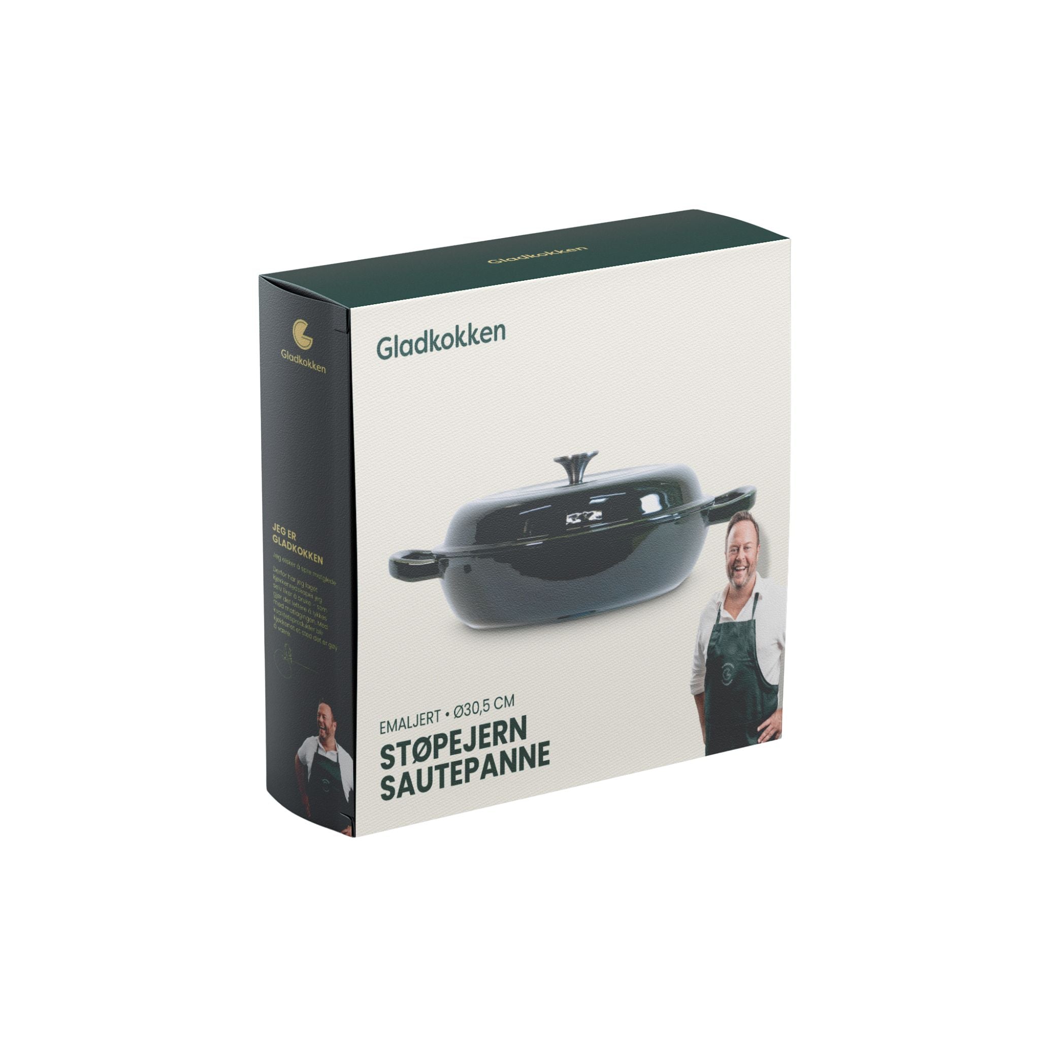 Støpejerns Sautépanne Med Lokk Ø30,5