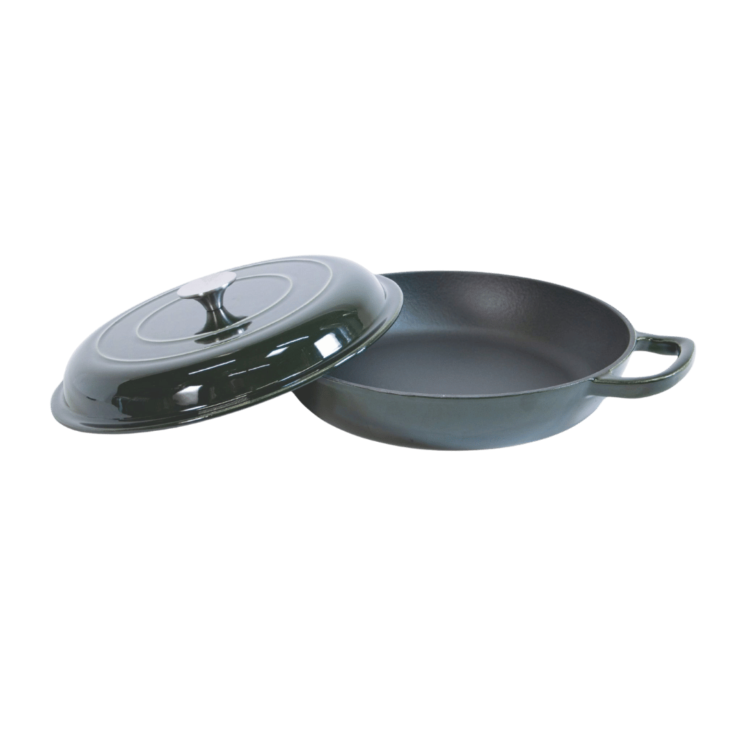 Støpejerns Sautépanne Med Lokk Ø30,5