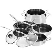 Stor hybridpakke (3 Stekepanner, 2 Gryter, 1 Kasserolle, 1 Wok & 1 Sauterpanne)