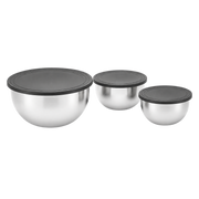 Bakebollesett med lokk – 3 stk