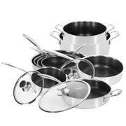 Stor hybridpakke (3 Stekepanner, 2 Gryter, 1 Kasserolle, 1 Wok & 1 Sauterpanne)