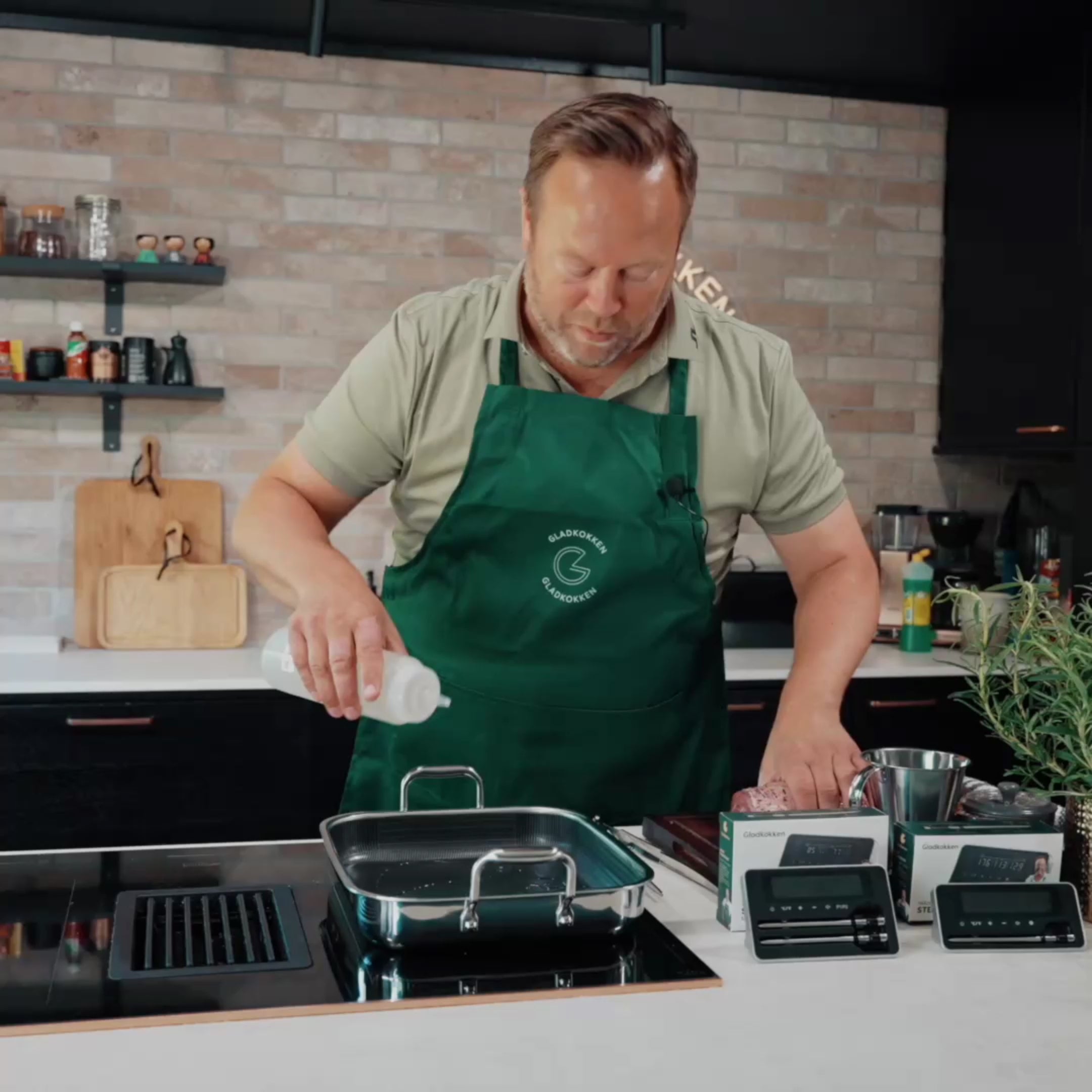 Last inn video: Trådløst Steketermometer Med 2 Prober