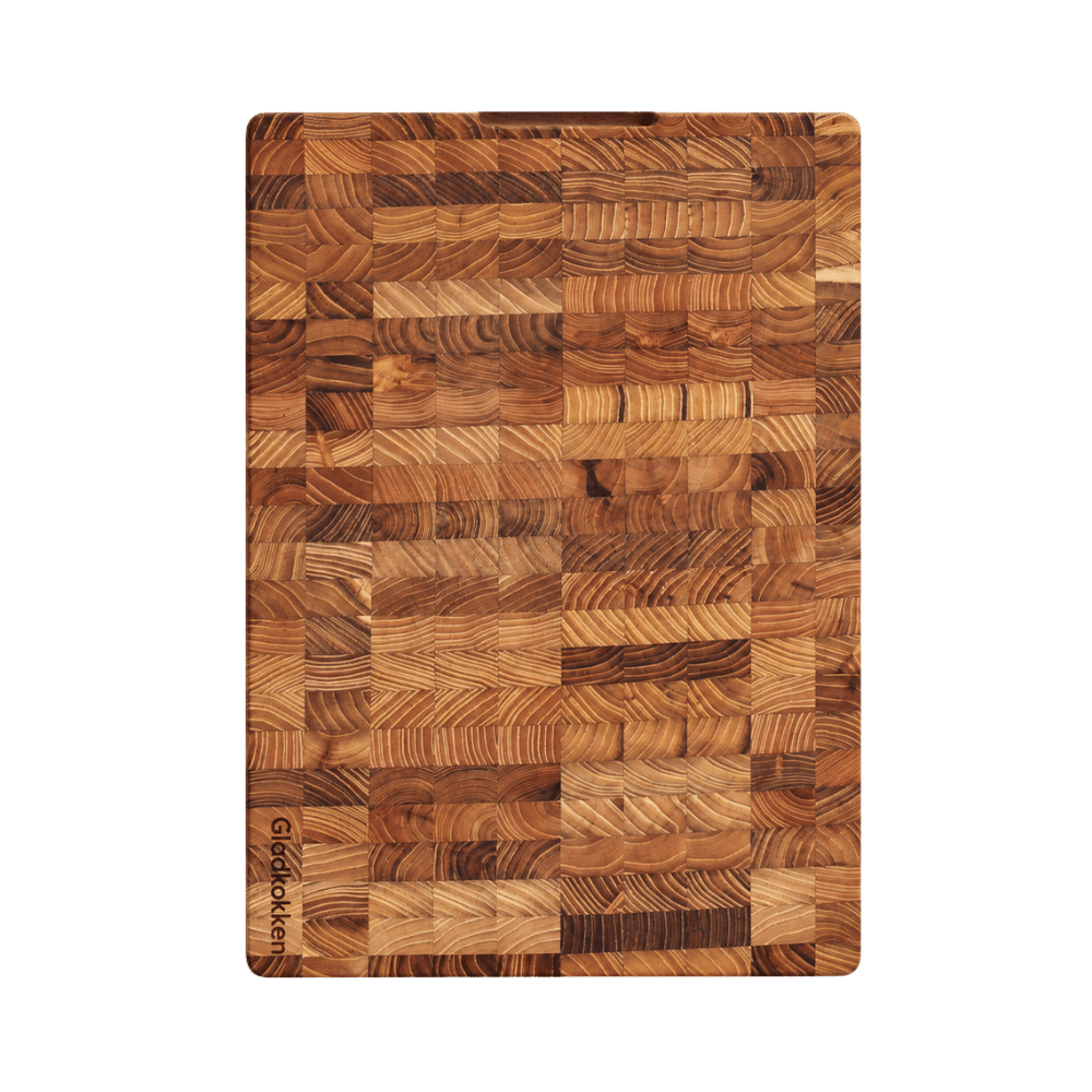 Skjærefjøl Teak med Saftrille - 45x30x2,5cm