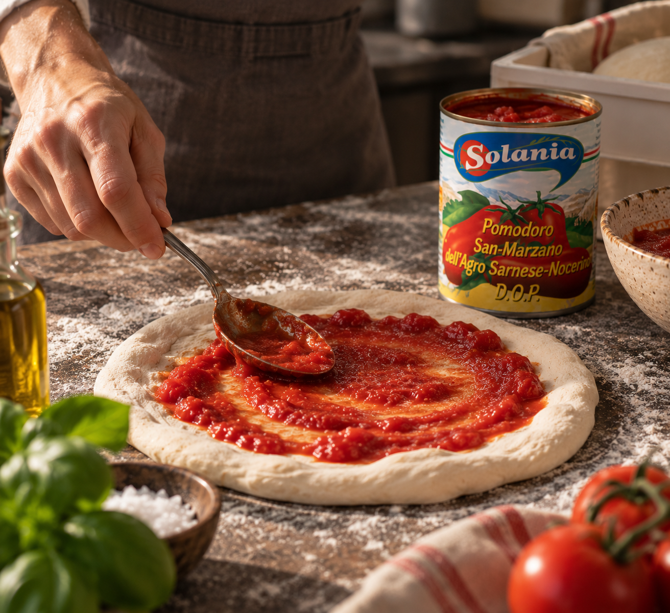 Pizzaovn + 4 bokser San Marzano DOP