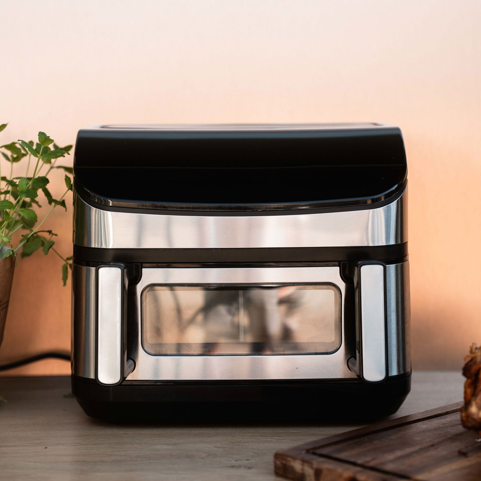 DualFry Fusion Airfryer 10,5L - Komplett pakke inkl. 2 x 4,5L Skuffer